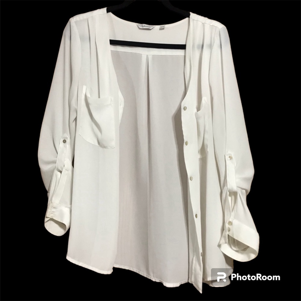Beautiful white dressy button shirt